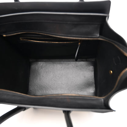 Celine Baby Grained Calfskin Tri-Color Mini Luggage White Liquorice 5 of 20
