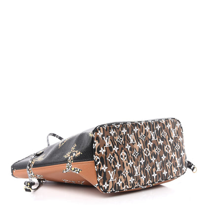 Louis Vuitton Monogram Giant Jungle Neverfull MM Black 4 of 10