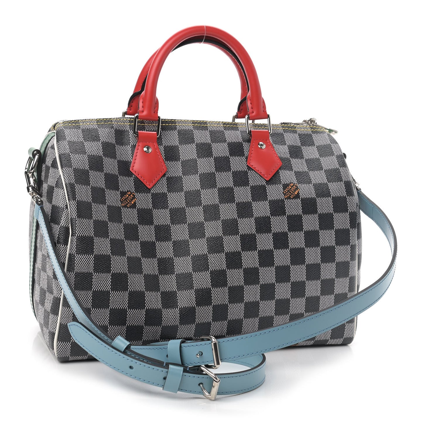 Damier Speedy Bandouliere 30 Black White