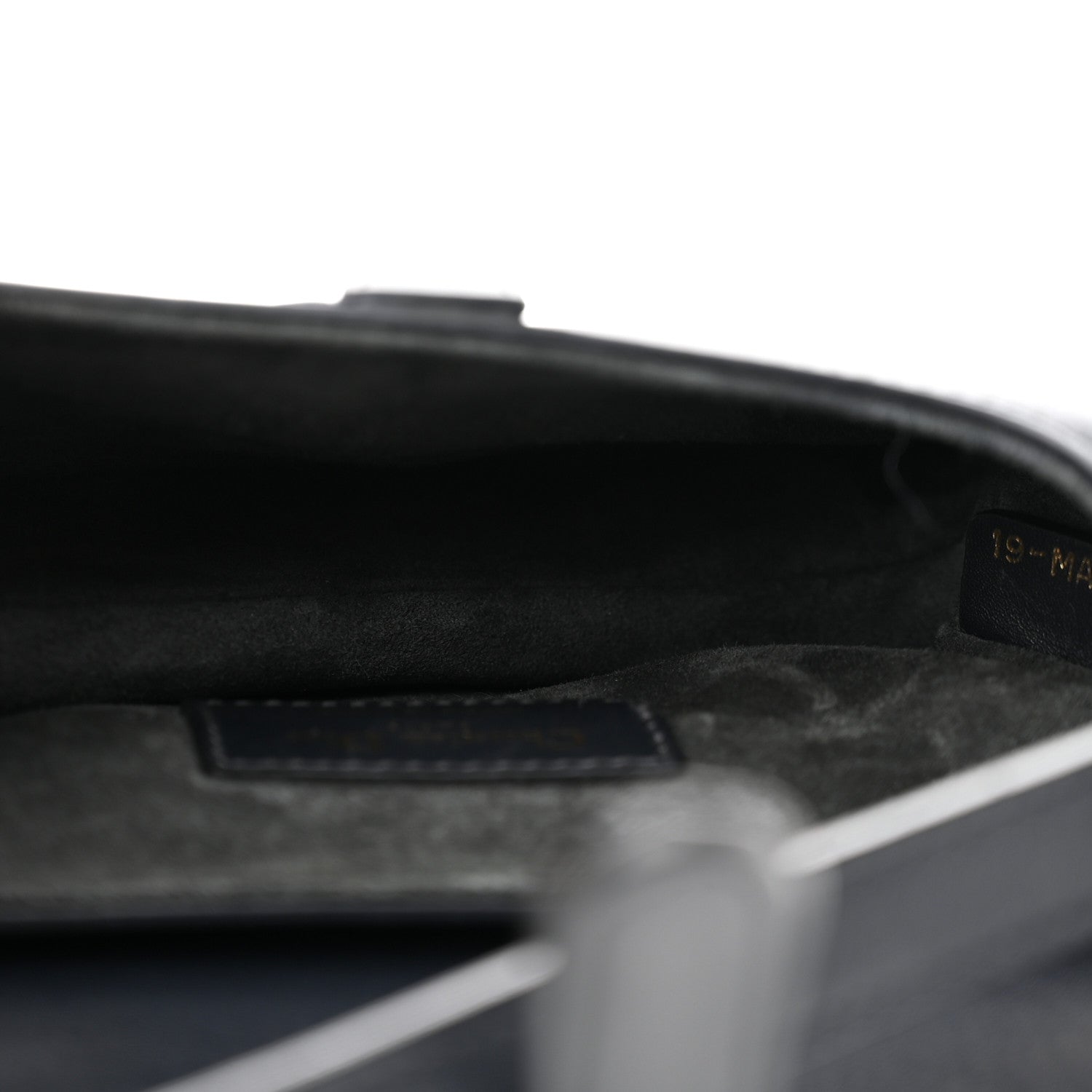 Christian Dior Grained Calfskin Mini Saddle Bag Navy 5 of 11