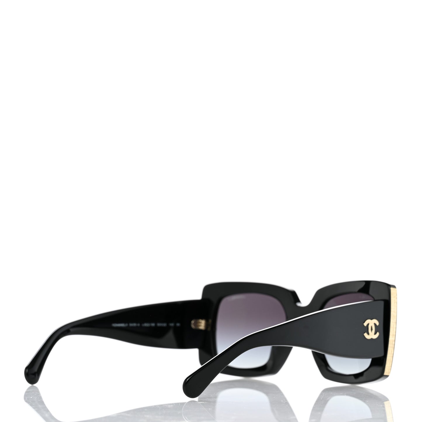 Acetate Rectangle Sunglasses 5435 Black