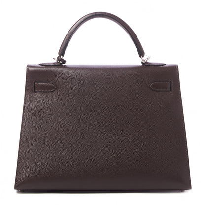 Hermes Epsom Kelly Sellier 32 Chocolate 3 of 33