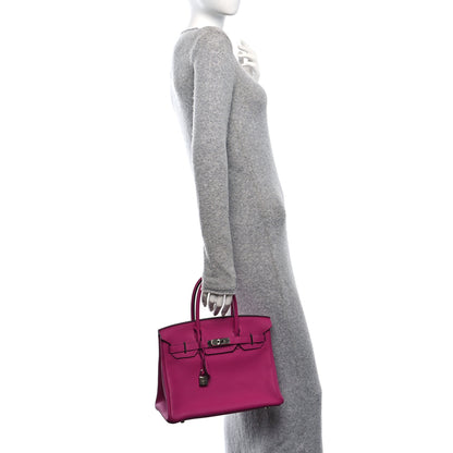 Hermes Togo Birkin 30 Rose Pourpre 2 of 10