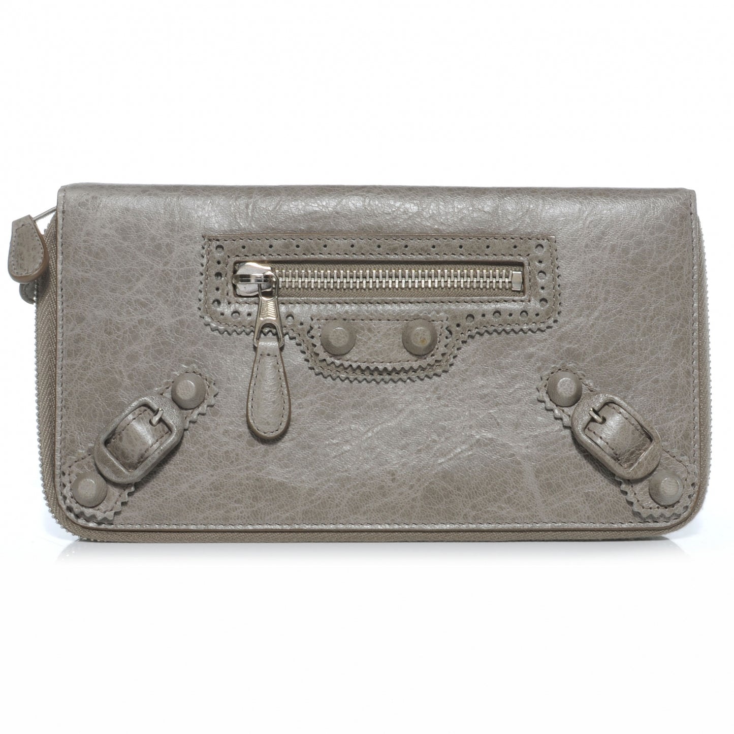 Agneau Giant Brogues Hardware Compagnon Wallet Galet