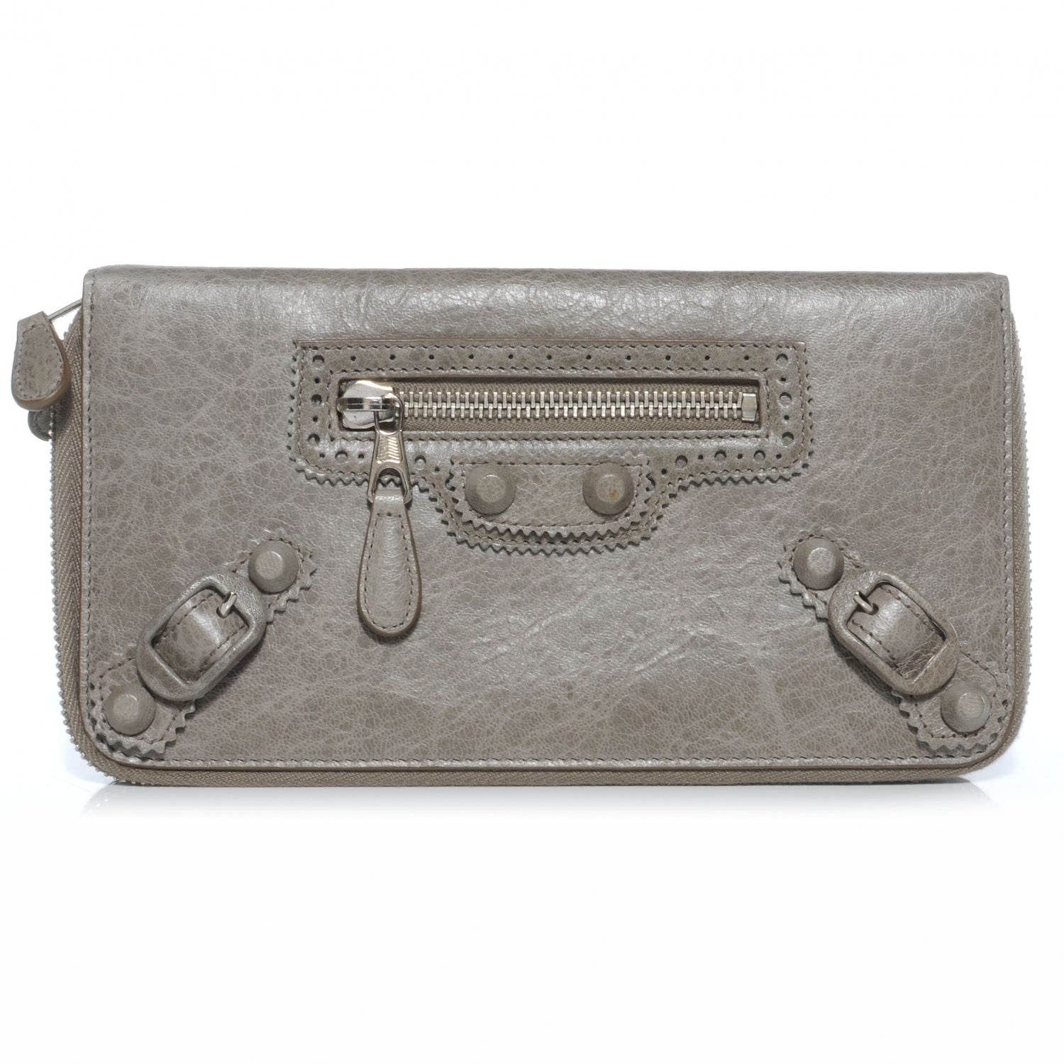 Balenciaga Agneau Giant Brogues Hardware Compagnon Wallet Galet 1 of 8