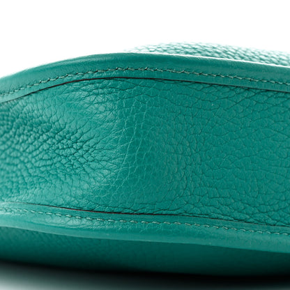 Hermes Taurillon Clemence Evelyne TPM Bleu Paon 9 of 11