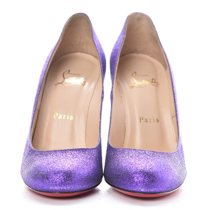 Christian Louboutin Mini Glitter 100 Pumps 37.5 Purple 2 of 6