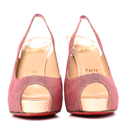 Christian Louboutin Glitter Private Number 120 Pumps 39 Poudre 2 of 8
