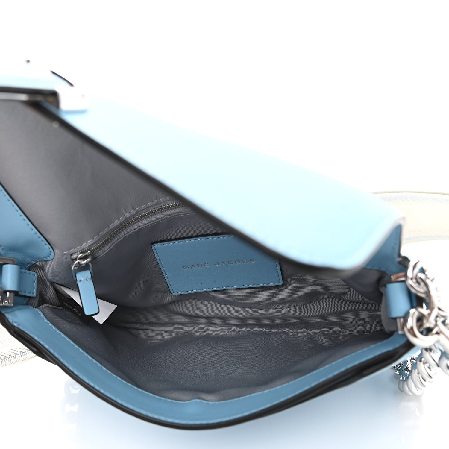 Marc Jacobs Calfskin The J Marc Shoulder Bag Air Blue 4 of 13