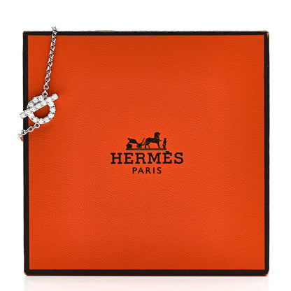 Hermes 18K White Gold Diamond Finesse Bracelet SH 4 of 4