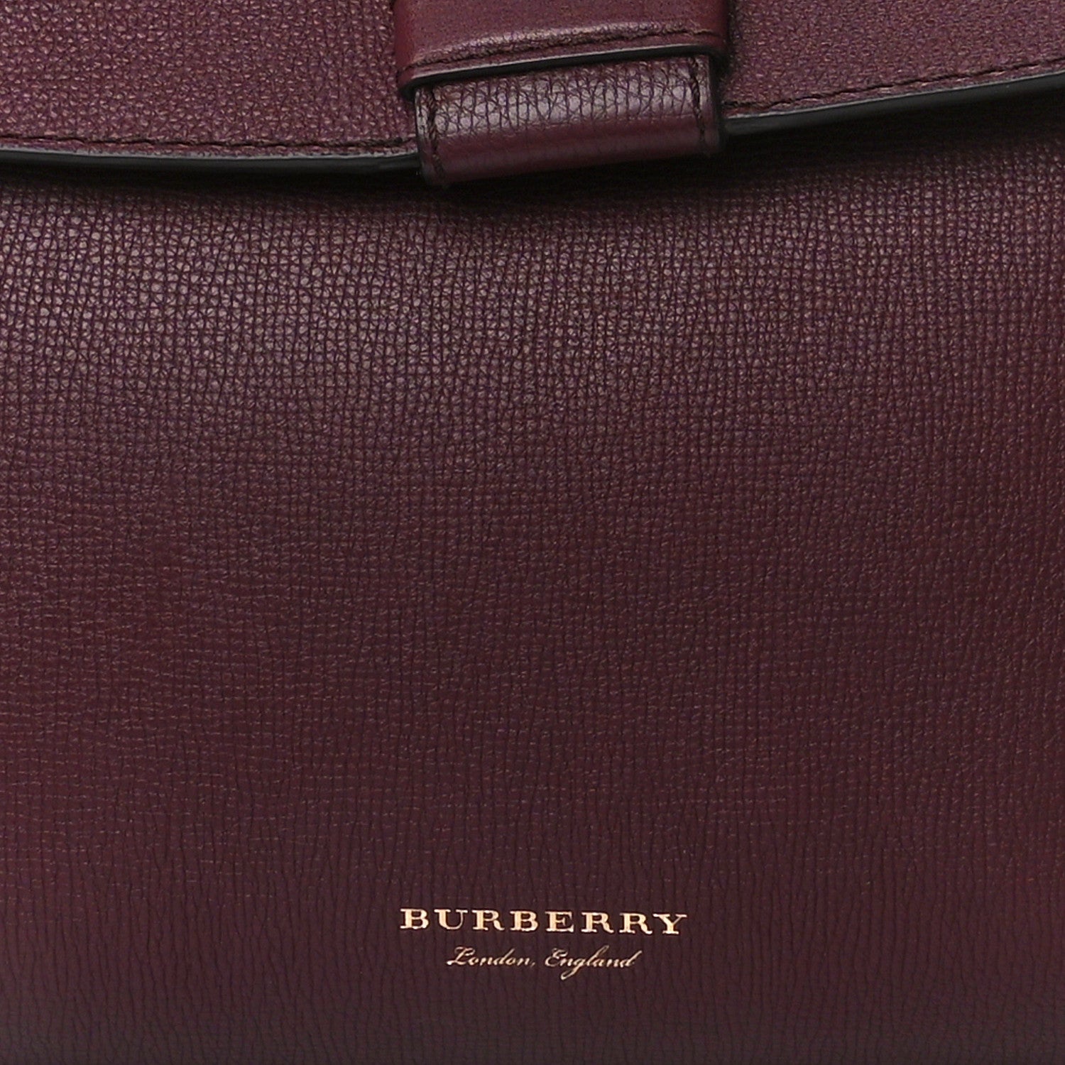 Burberry Derby Calfskin House Check Medium Camberley Burgundy 9 of 13