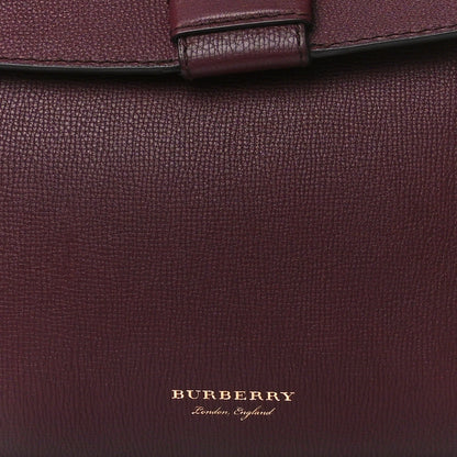 Burberry Derby Calfskin House Check Medium Camberley Burgundy 9 of 13
