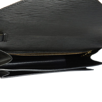 Louis Vuitton Epi Pochette Sellier Dragonne Clutch Black 5 of 7