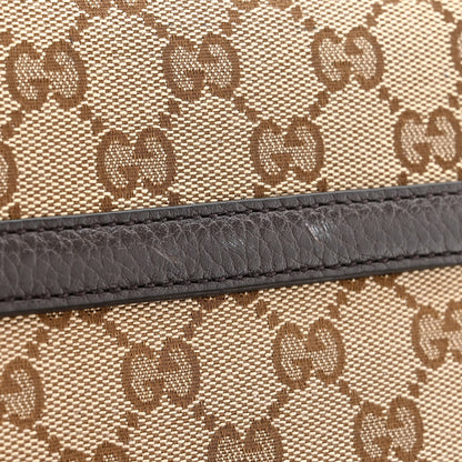 Gucci Monogram Flap Messenger Bag Beige Dark Brown 14 of 14