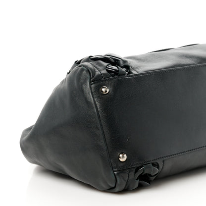 Chanel Calfskin Modern Chain Rhodoid East West Tote Black 9 of 10