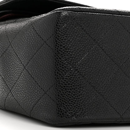 Chanel Caviar Quilted Jumbo Double Flap Black 9 of 14