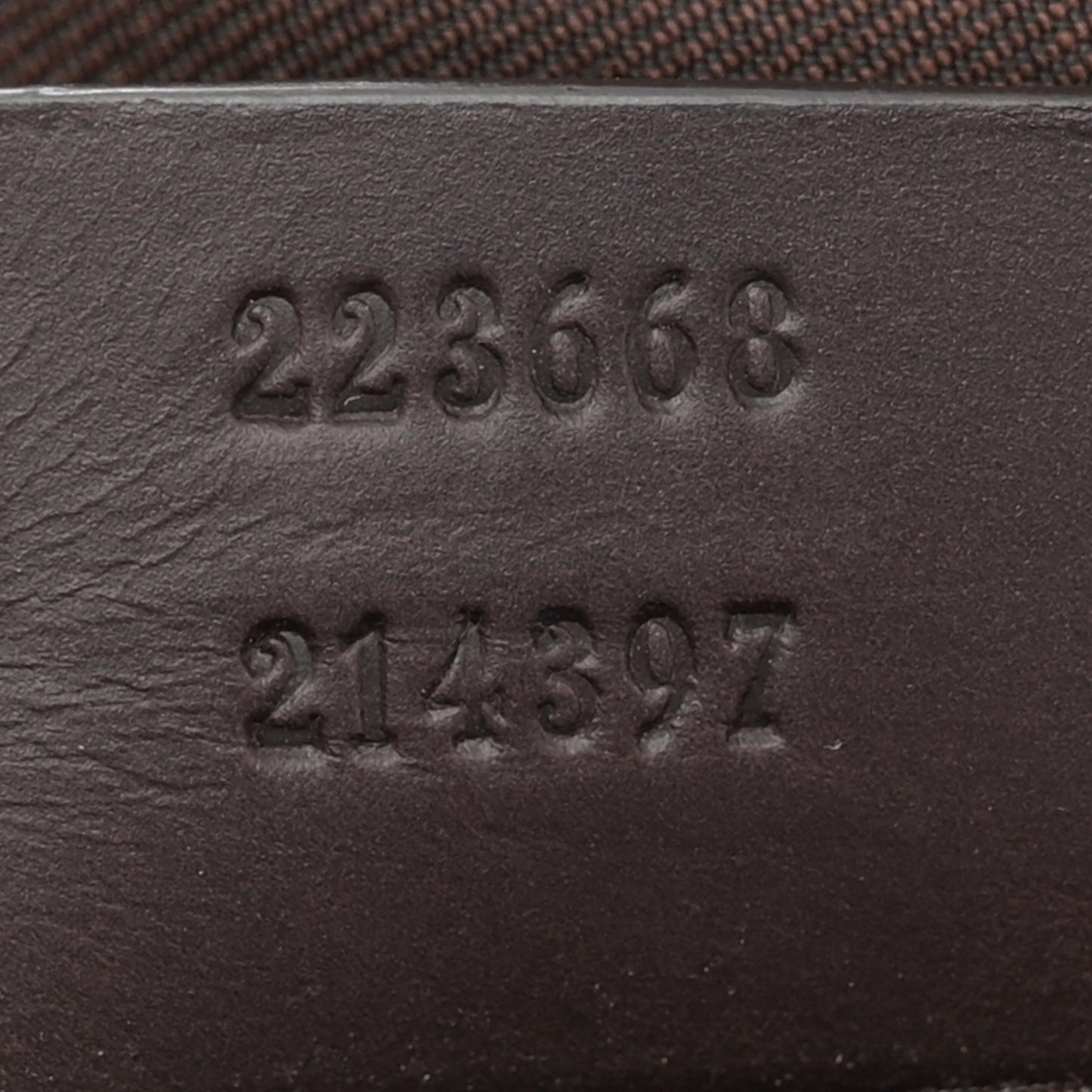 GG Plus Monogram Joy Vertical Tote Dark Brown