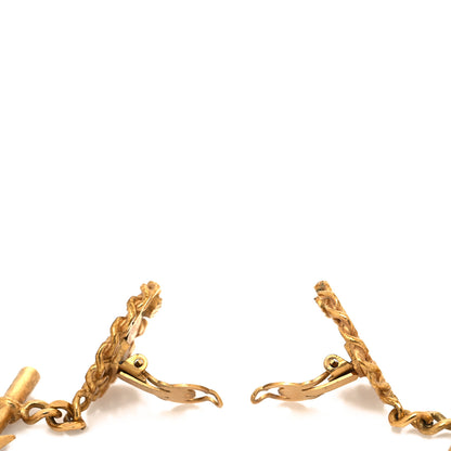 Chanel Cambon Heart Clip On Earrings Gold 3 of 4