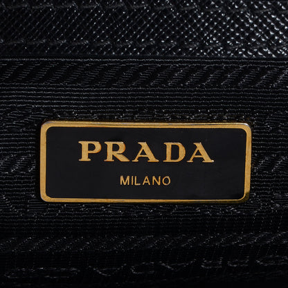 Prada Saffiano Lux Large Top Handle Open Tote Nero Black 8 of 11
