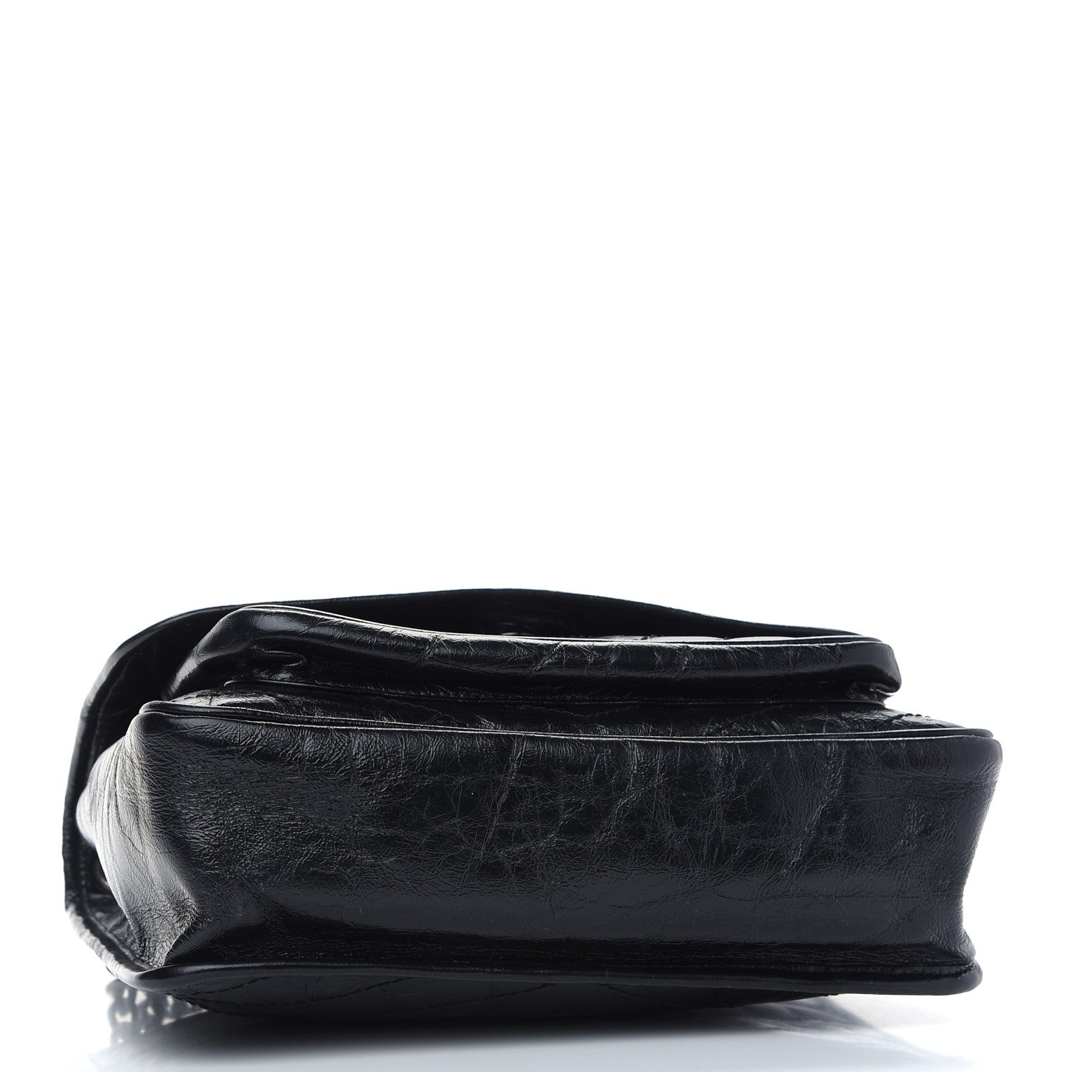 Saint Laurent Crinkled Calfskin Matelasse Monogram Medium Niki Chain Satchel Black 4 of 10