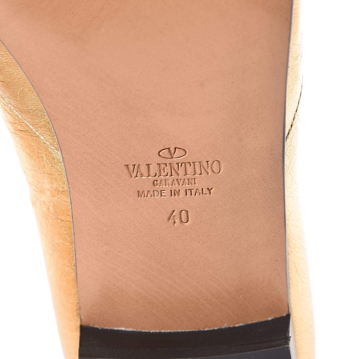 Valentino Garavani Metallic Nappa Panther Loafers 40 Deep Gold 7 of 8