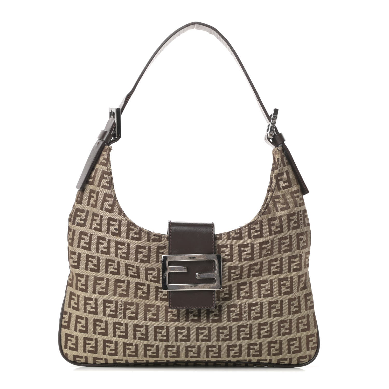 Fendi Zucchino Hobo Dark Brown 1 of 14