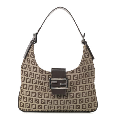 Fendi Zucchino Hobo Dark Brown 1 of 14