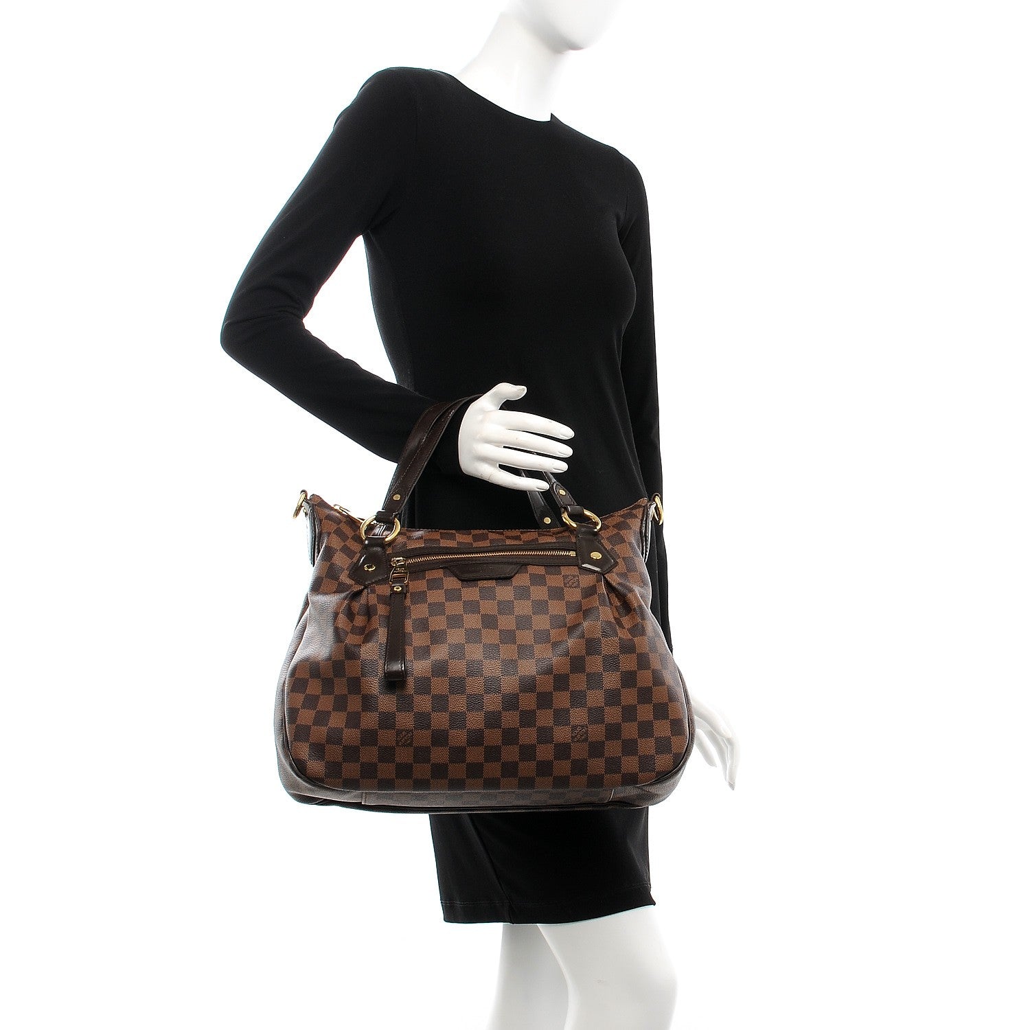 Louis Vuitton Damier Ebene Evora MM 3 of 14