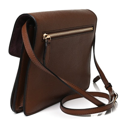 Burberry Derby Calfskin House Check Small Macken Crossbody Bag Tan 3 of 16