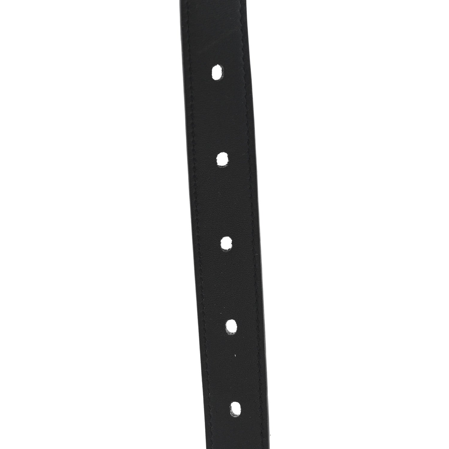 Saint Laurent Snakeskin Monogram Square Buckle Belt 80 32 Black 4 of 6