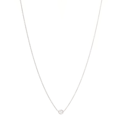 Roberto Coin 18K White Gold Diamond .10ct Diamonds by the Inch Pendant Necklace 1 of 6