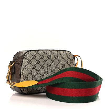 Gucci GG Supreme Monogram Web Neo Vintage Shoulder Bag Beige New Acero Crop 3 of 9