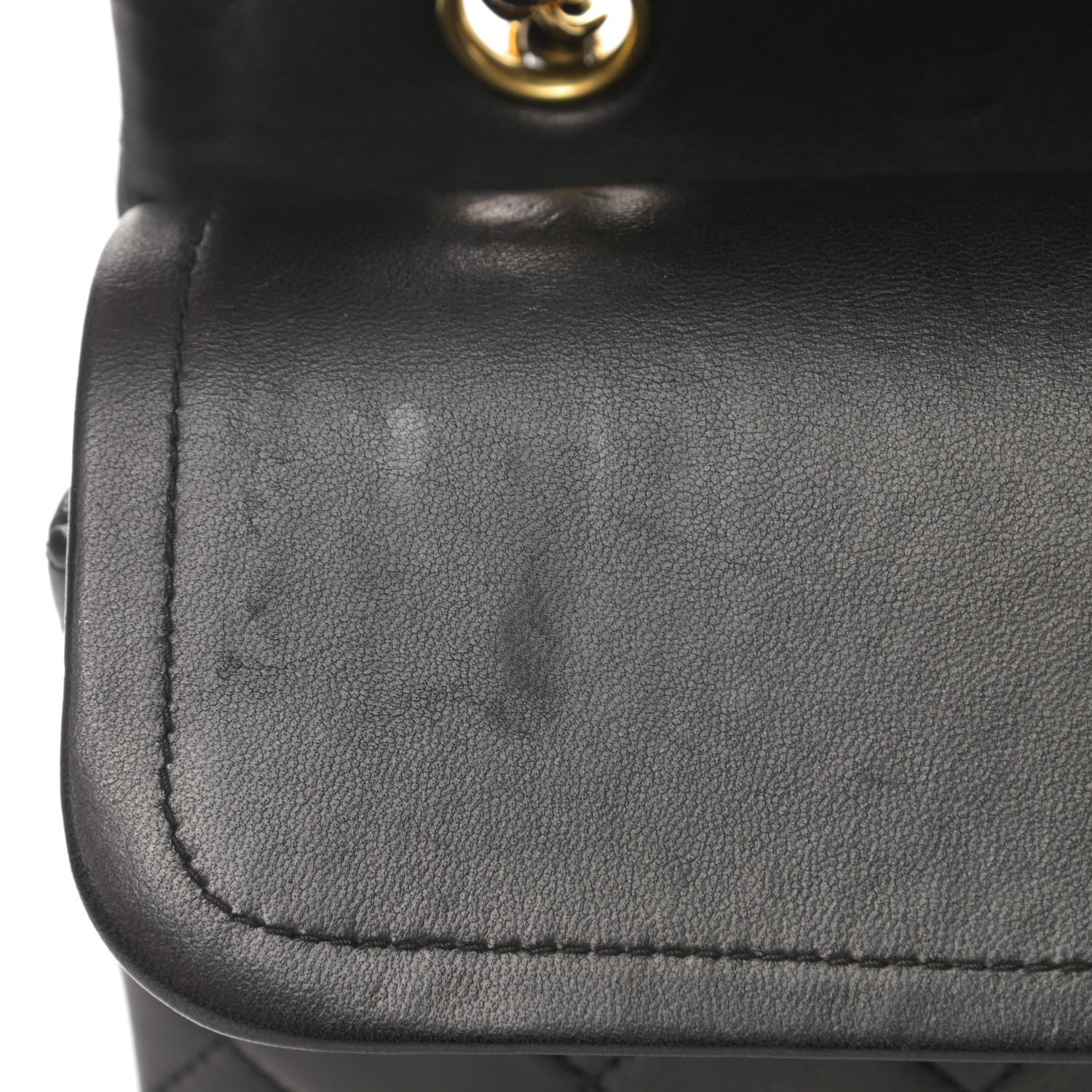 Chanel Lambskin Quilted Medium Double Flap Black 15 of 16