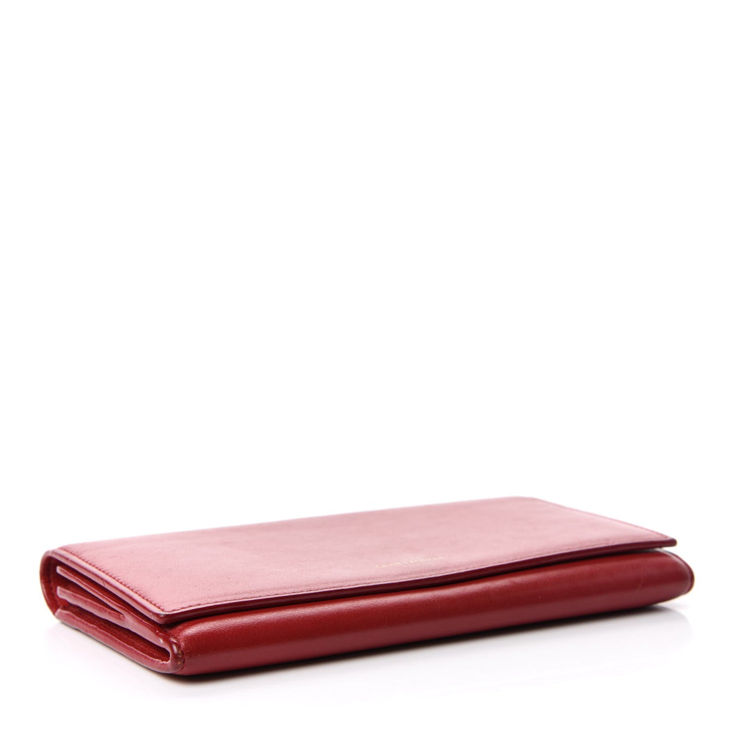 Calfskin Classic Large Marquage Flap Wallet Red