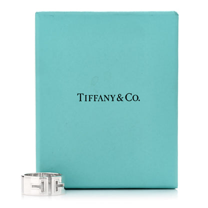 Tiffany Sterling Silver T Cutout Ring 62 10 5 of 5