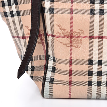 Burberry Haymarket Check Small Canterbury Tote Chocolate 12 of 13