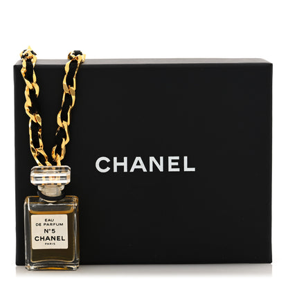 Chanel N°5 Perfume Bottle CC Necklace Gold 5 of 5