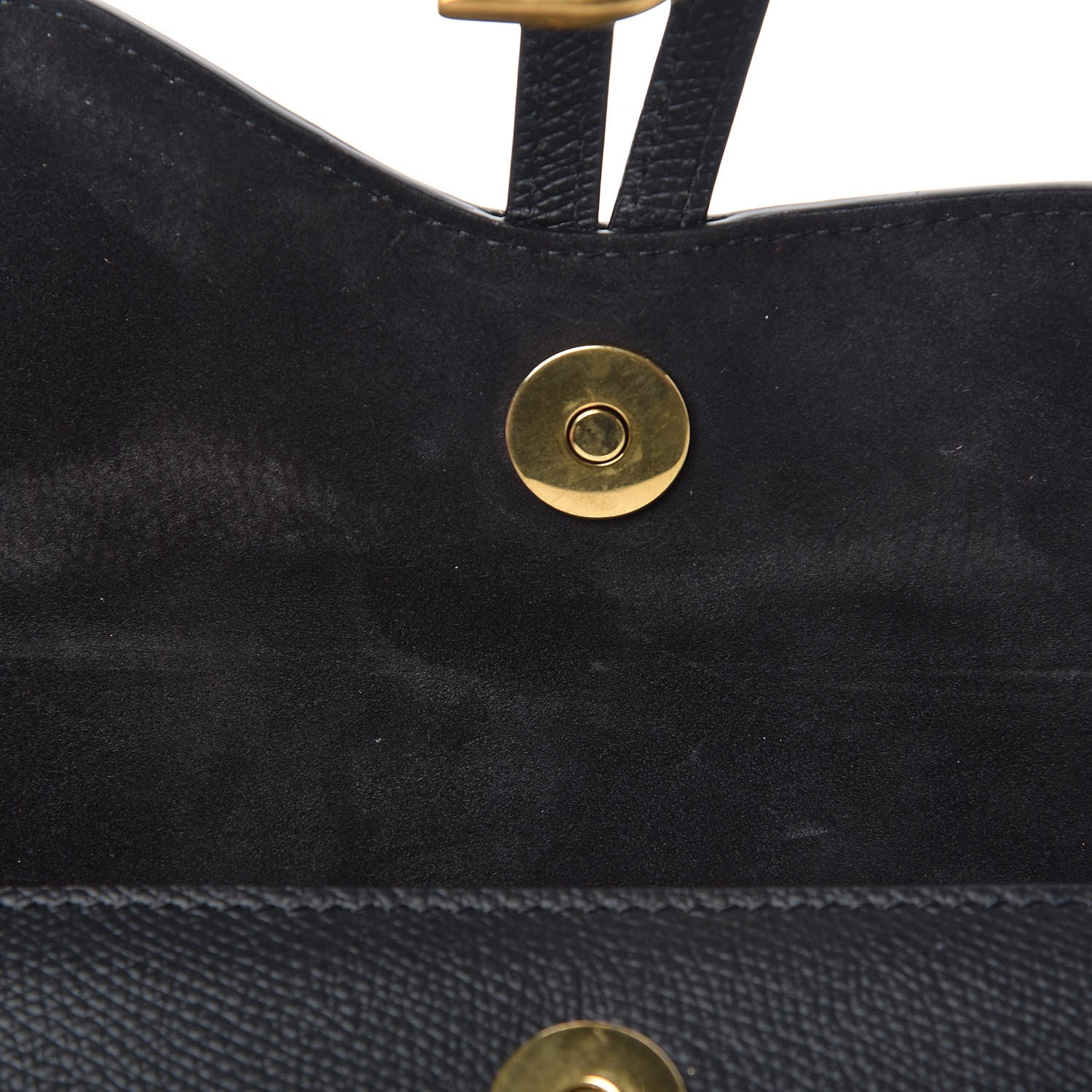 Christian Dior Grained Calfskin Saddle Belt Bag Black 10 of 10