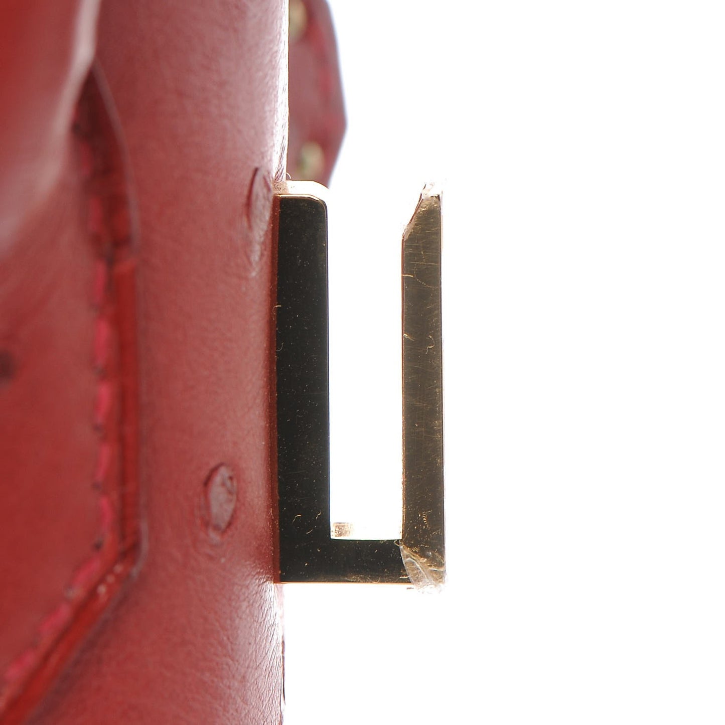 Ostrich Birkin 30 Rouge Vif