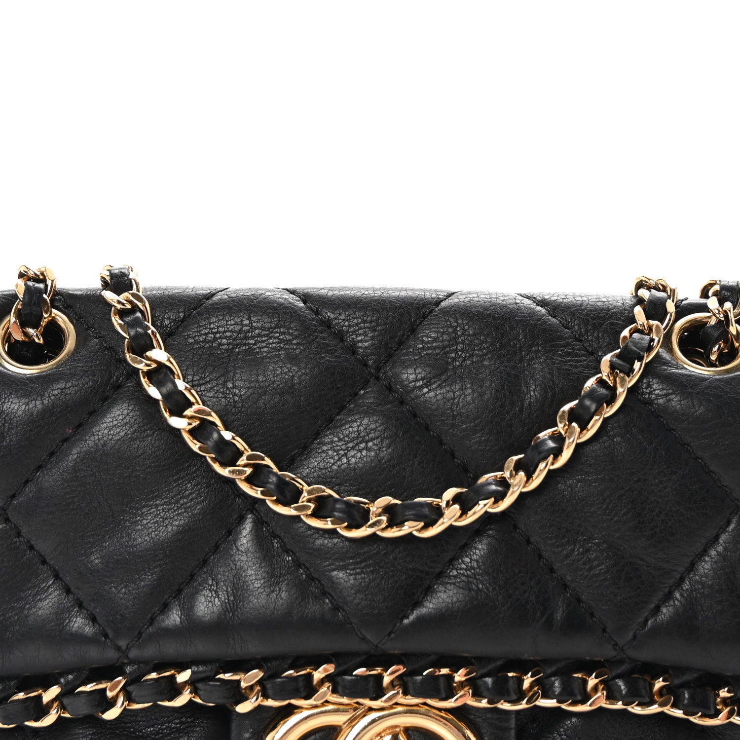 Chanel Calfskin Mini Chain Me Flap Black 8 of 10