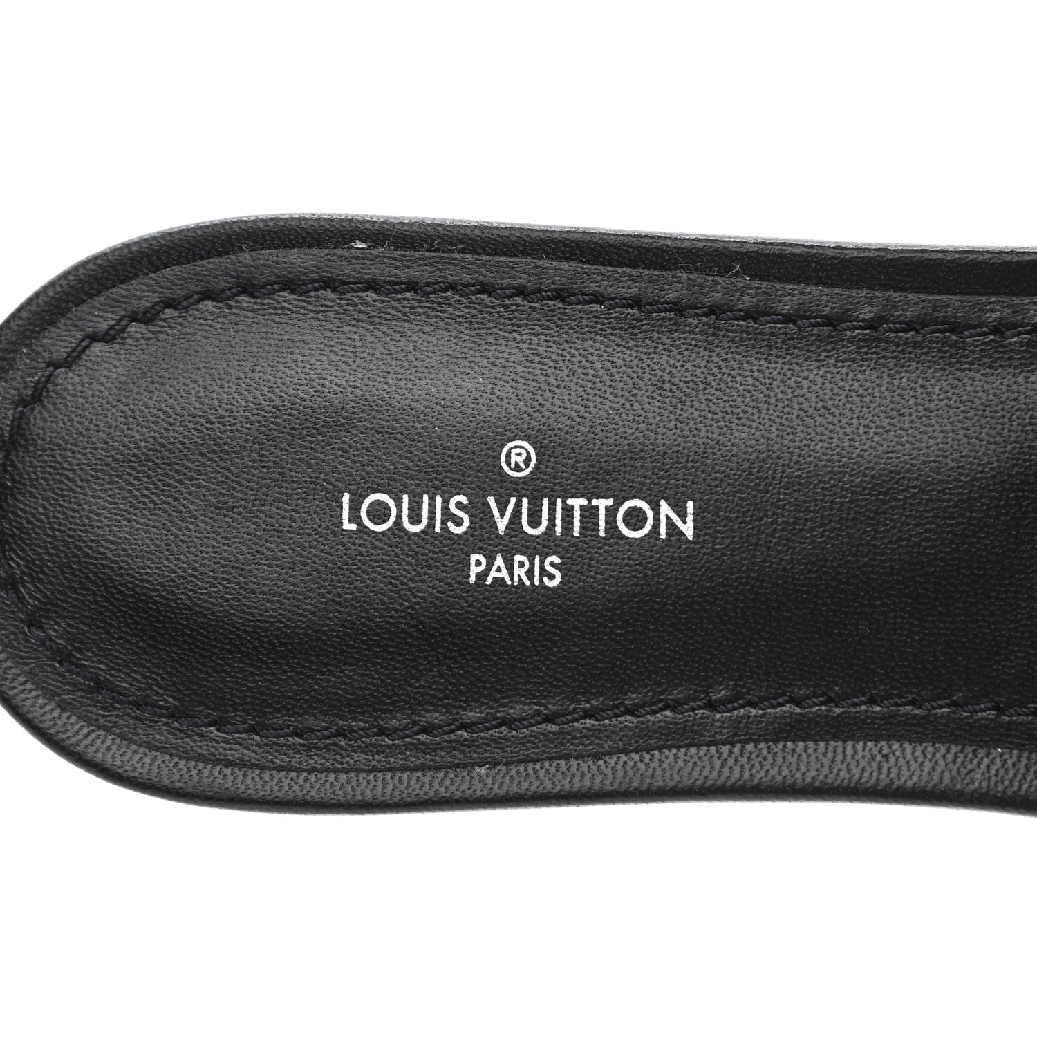 Louis Vuitton Lambskin Embossed Monogram Revival Flat Mules 38 Black 7 of 10