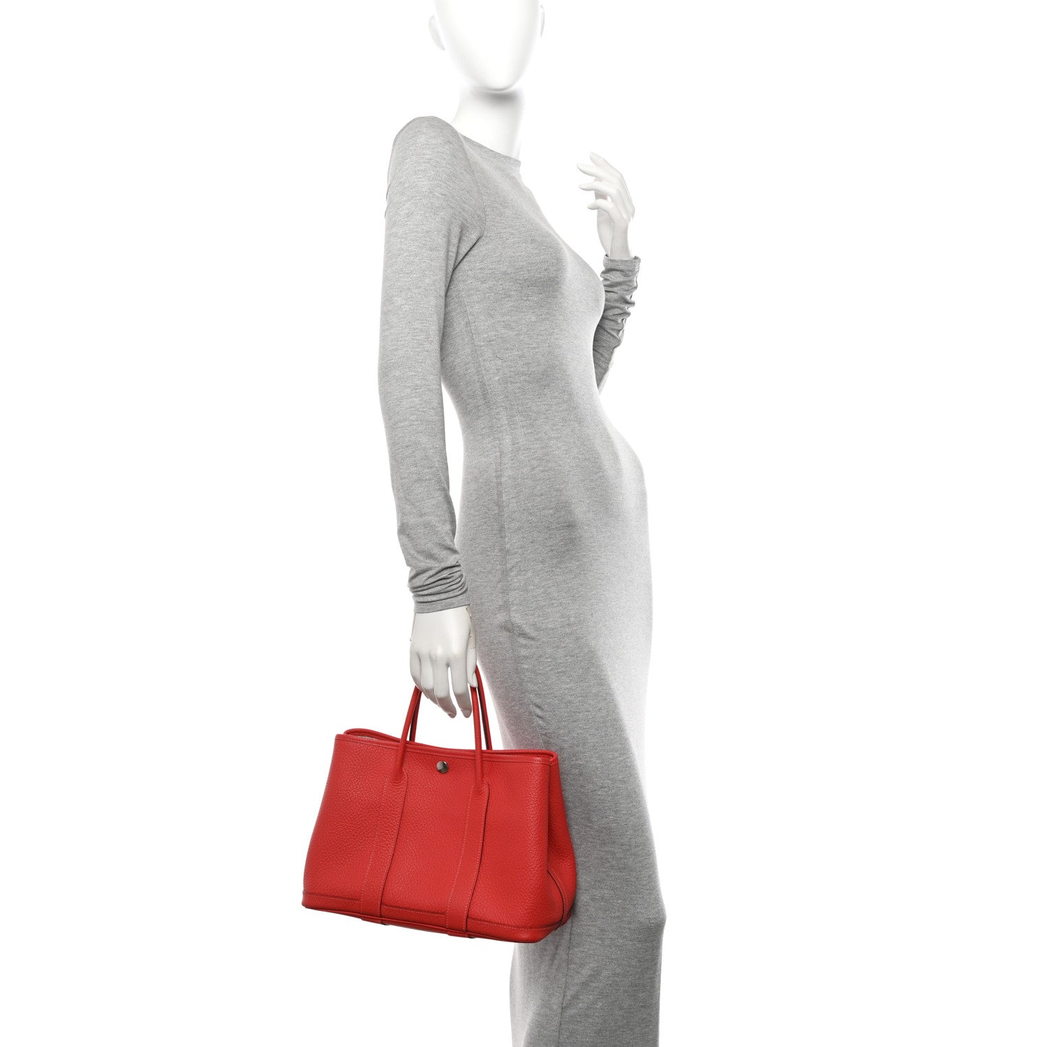 Hermes Vache Country Garden Party TPM 30 Rouge Pivoine 2 of 12