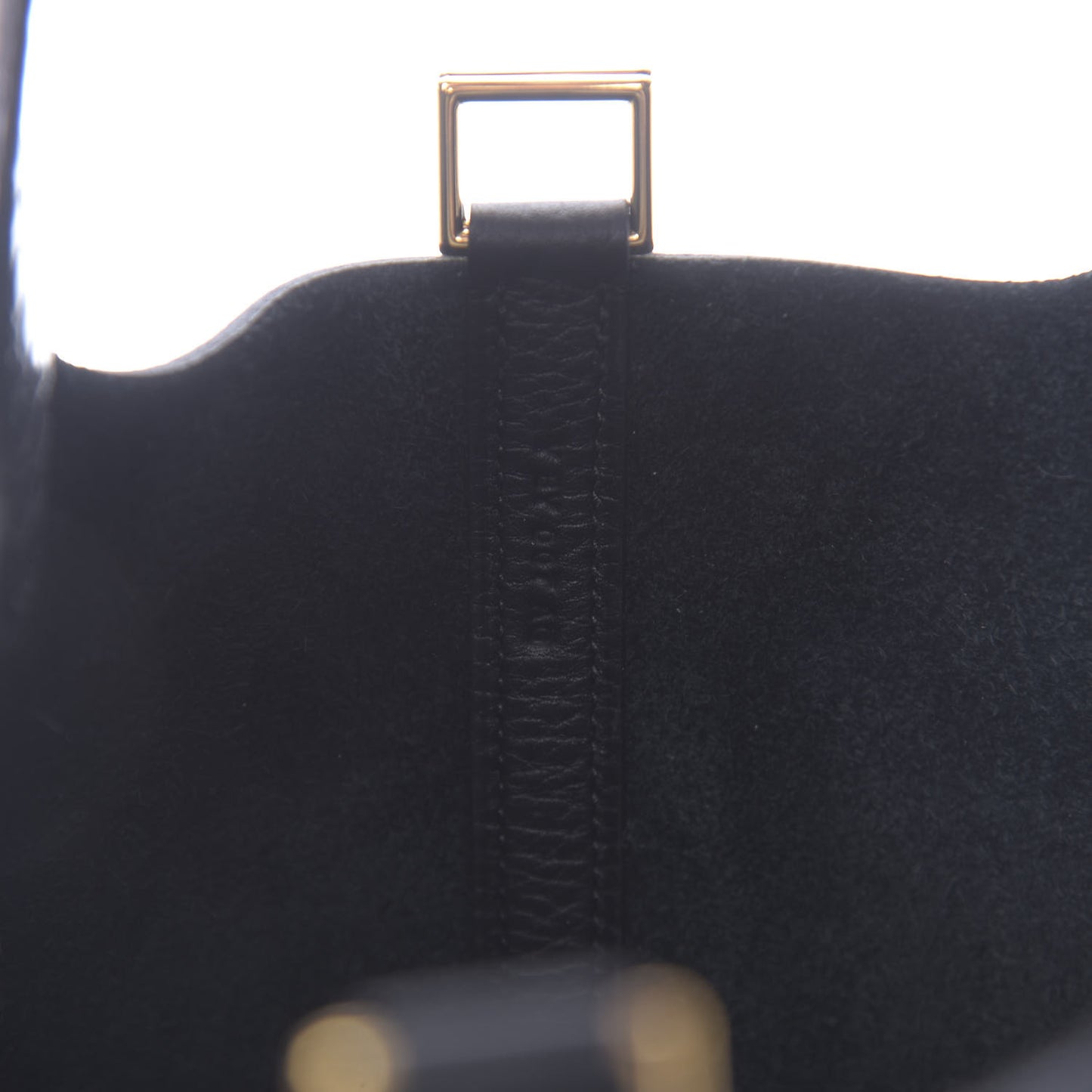 Taurillon Clemence Matte Alligator Picotin Lock Touch 18 PM Black