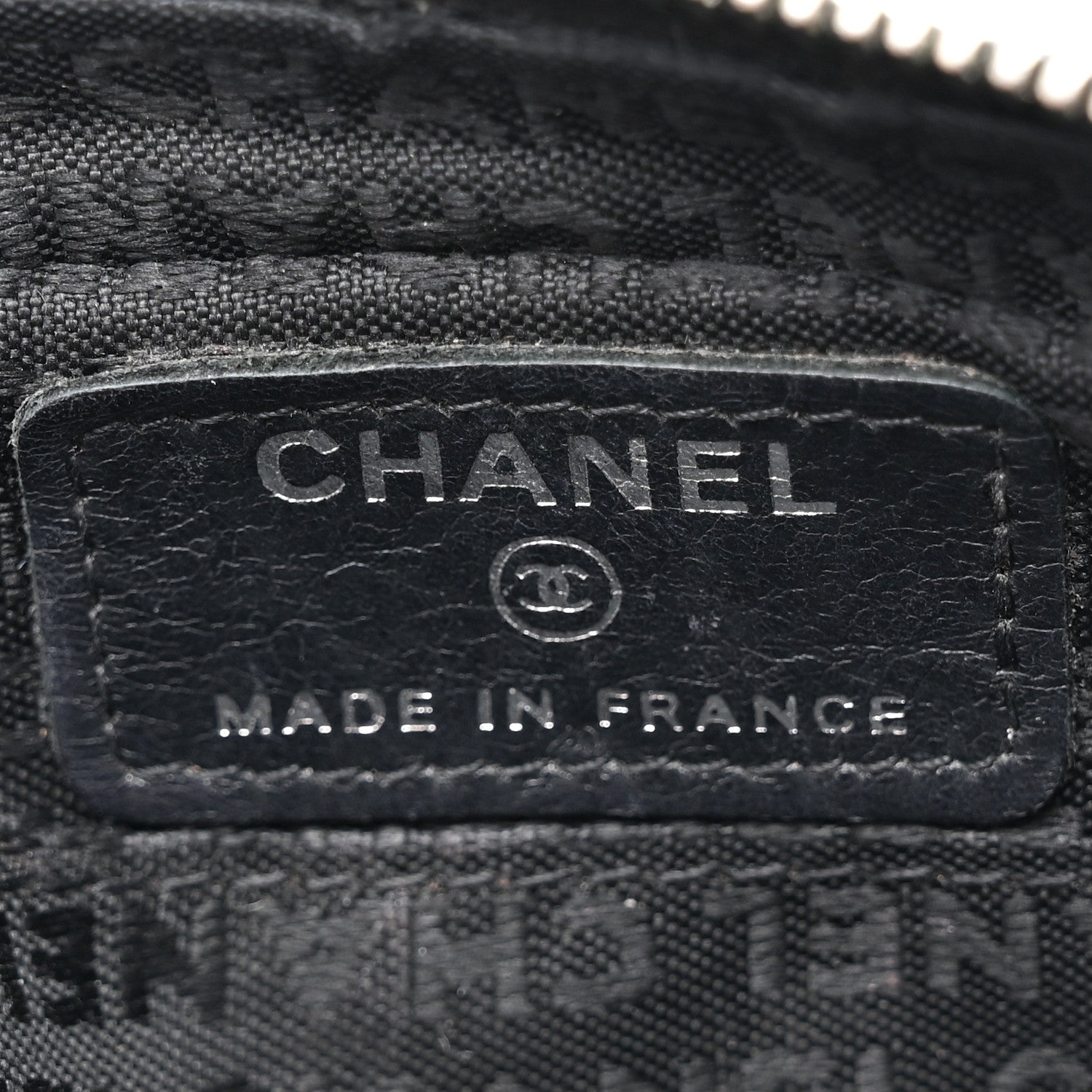 Chanel Aged Calfskin Quilted Cambon Cosmetic Case Argent Clair 6 of 10