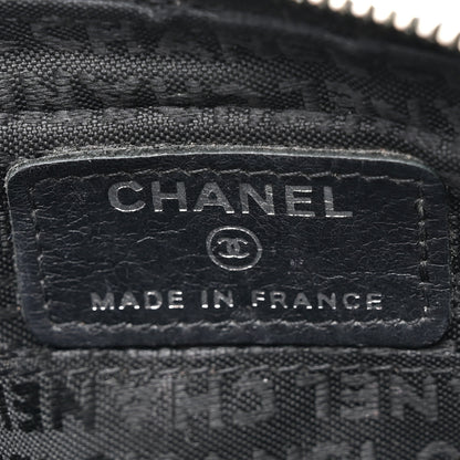 Chanel Aged Calfskin Quilted Cambon Cosmetic Case Argent Clair 6 of 10