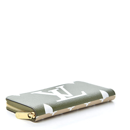 Louis Vuitton Monogram Giant Zippy Wallet Kaki White 4 of 8