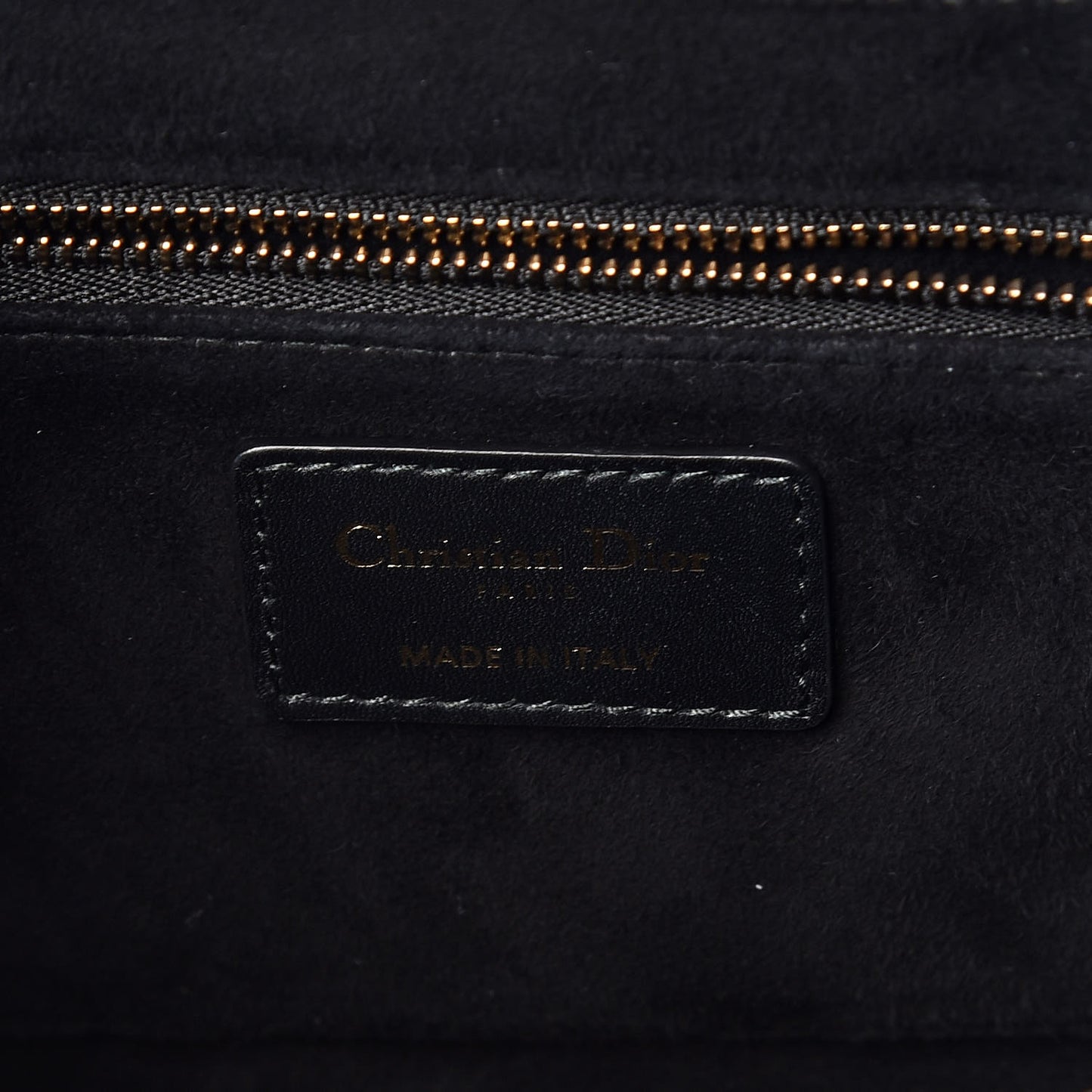 Calfskin Studded Floral Dio(r)evolution Flap Bag Black