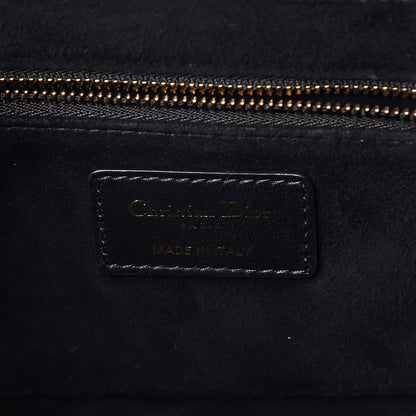 Christian Dior Calfskin Studded Floral Dio(r)evolution Flap Bag Black 6 of 13