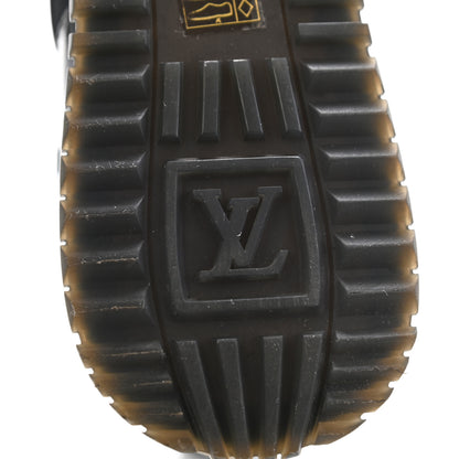 Louis Vuitton Suede Monogram Run Away Sneakers 38 Black 6 of 11