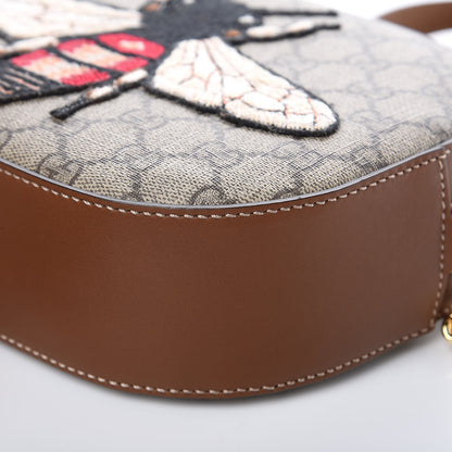 Gucci GG Supreme Monogram Bee Embroidered Mini Chain Shoulder Bag Beige Tuscany 11 of 11